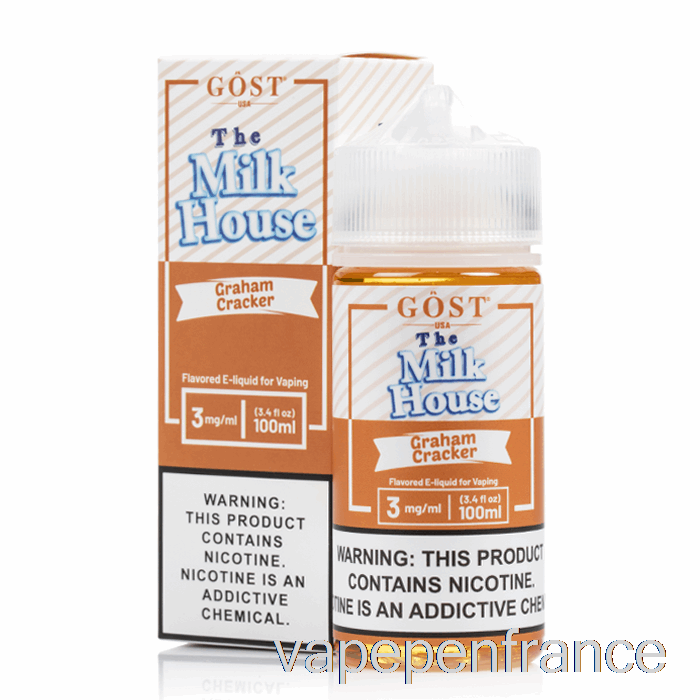 Graham Cracker - The Milk House - Gost Vapor - Stylo Vape 100 Ml 0 Mg